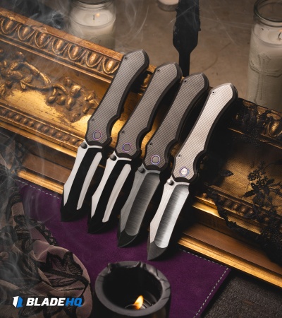 REMETTE Cathedral Frame Lock Knife Milled Titanium (3.5" Satin S90V)